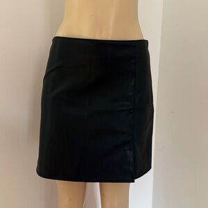 Faux Leather Mini Skirt